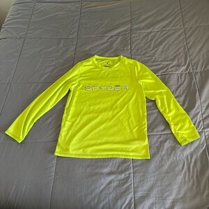 Spyder Vibrant Lime Long Sleeve Rashguard